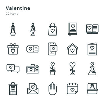 20 icons on valentine