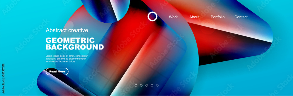 Wall mural abstract background for your landing page design. web page for website or mobile app wallpaper