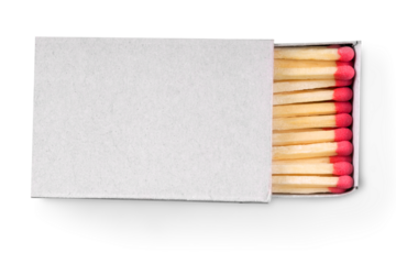 A Safety red matches in box.