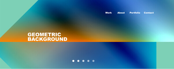 Minimalist geometric abstract background with fluid gradients. Vector Illustration For Wallpaper, Banner, Background, Card, Book Illustration, landing page