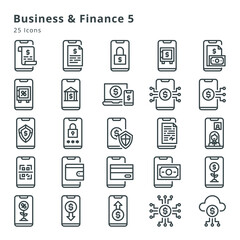 Business and finance 5 icons