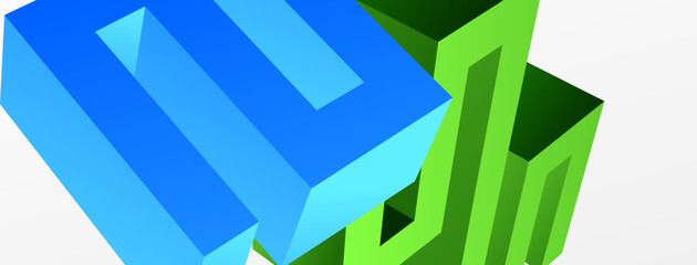 3d line geometric creative abstract background. Trendy techno business template for wallpaper, banner, background or landing