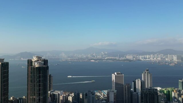 the kennedy Town, the cityscape of hong kong 2 Fev 2023