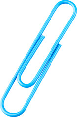 Blue Paper Clip - Isolated