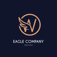 Simple Modern Initial W Letter with Wing Icon in Line art style Logo Idea Template for Cosmetic, Beauty, Jewelry, Accessories, and Craft Business Logo