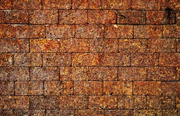 valcanoe stone brick wall background 