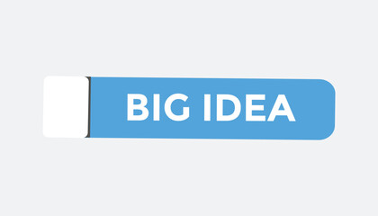 Big idea button web banner templates. Vector Illustration
