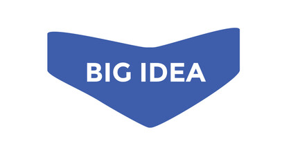 Big idea button web banner templates. Vector Illustration
