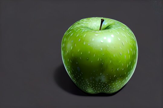 Green Apple, Half And Slice Isolated, Transparent Png, Collection, PNG Format, Cut Out. Generative AI