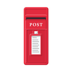 Mailbox Flat Illustration. Clean Icon Design Element on Isolated White Background