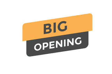 Big opening button web banner templates. Vector Illustration