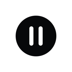 Pause icon, vector illustration. Flat design style. vector pause icon illustration isolated on white background, pause icon Eps10. pause icons graphic design vector symbols.