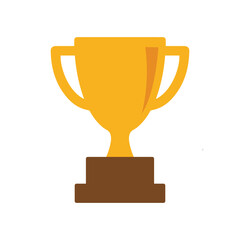 trophy icon in trendy flat style