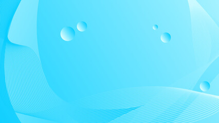 Blue abstract design with wavy background. Abstract light blue background with transparent lines. Vector illustration.