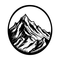 Mountain SVG vector template, Mountain Silhouette, Forest Svg, Trees Svg, Travel Outdoor Svg.