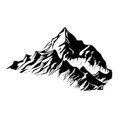 Mountain SVG vector template, Mountain Silhouette, Forest Svg, Trees Svg, Travel Outdoor Svg.
