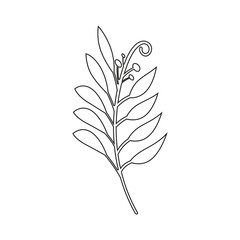 Green leaves Botanical logo vector and symbol design