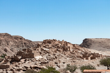 Fototapeta premium Atacameño archaeological ruins in the Lasana Valley