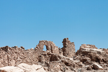 Atacame&ntilde;o archaeological ruins in the Lasana Valley