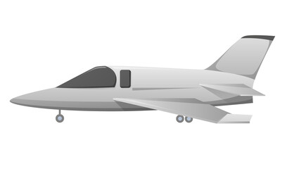 Airplane aircraft vehicle isolated illustration