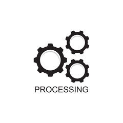 processing icon , marketing icon vector
