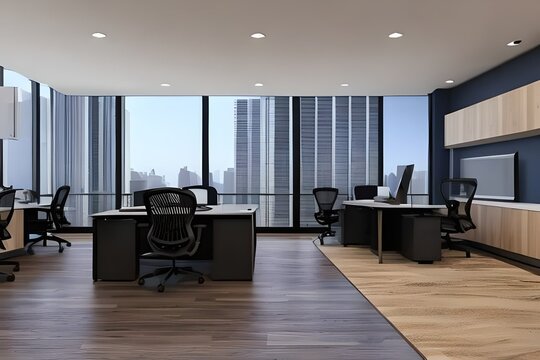 Modern and Luxury Office room 
