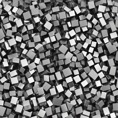 Small Metal Cubes Pattern - Generative AI