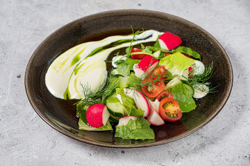 fresh salad on the table