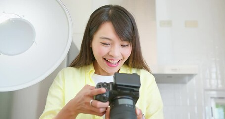 female photographer take pictures