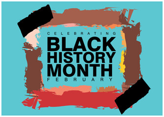 An abstract vector illustration of Black History Month focussing on the month of February 2023 - 567944729