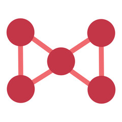 Nodes Flat Icon