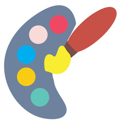 Painting Flat Icon