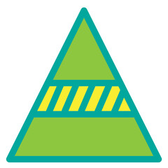 Pyramid Flat Icon