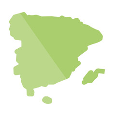Spain Map Flat Icon