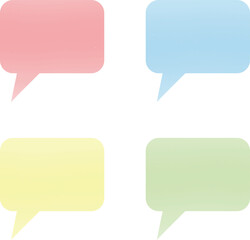 set of speech bubbles vector