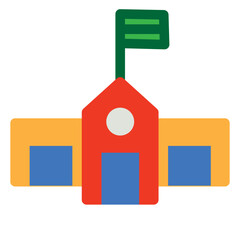 Building Flat Icon