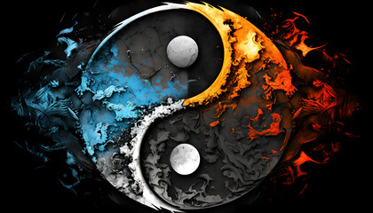 yin yang wallpaper abstract