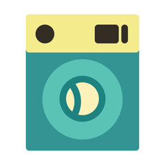 Washing Machine Flat Icon