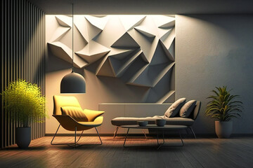 Immerse in modern interior design with this sophisticated wall mock-up, perfect for bringing your creative vision to life. Ideal for presentations