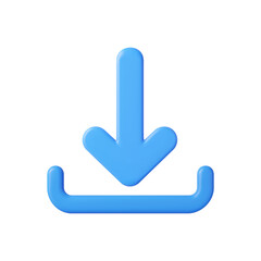3d download icon