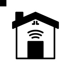 smarthome icon solid style vector