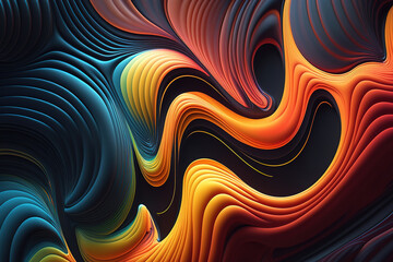 Fototapeta premium abstract background with spiral.Generative Ai
