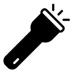flashlight solid icon
