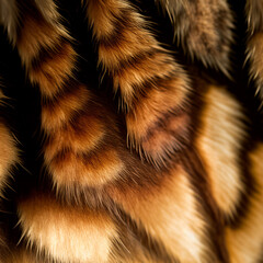 Animal fur close up