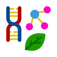 Biology flat icon