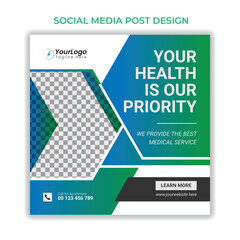 Health Medical Social Media Post