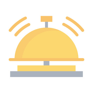 Desk Bell Flat Icon