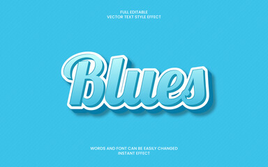 blues text effect 