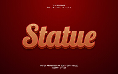 statue text effect 