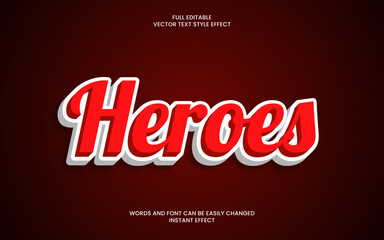heroes text effect 
